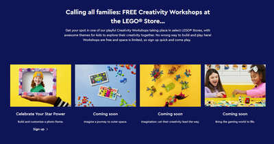 Get Free LEGO Creativity Workshops
