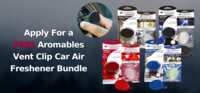 Apply Now For A FREE Aromables Vent Clip Car Air Freshener Bundle!