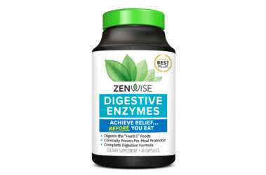 Bottle of Zenwise Digestive Enzymes for Free from Walmart