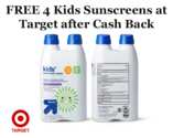 Claim your FREE 4 Kids Sunscreens at Target